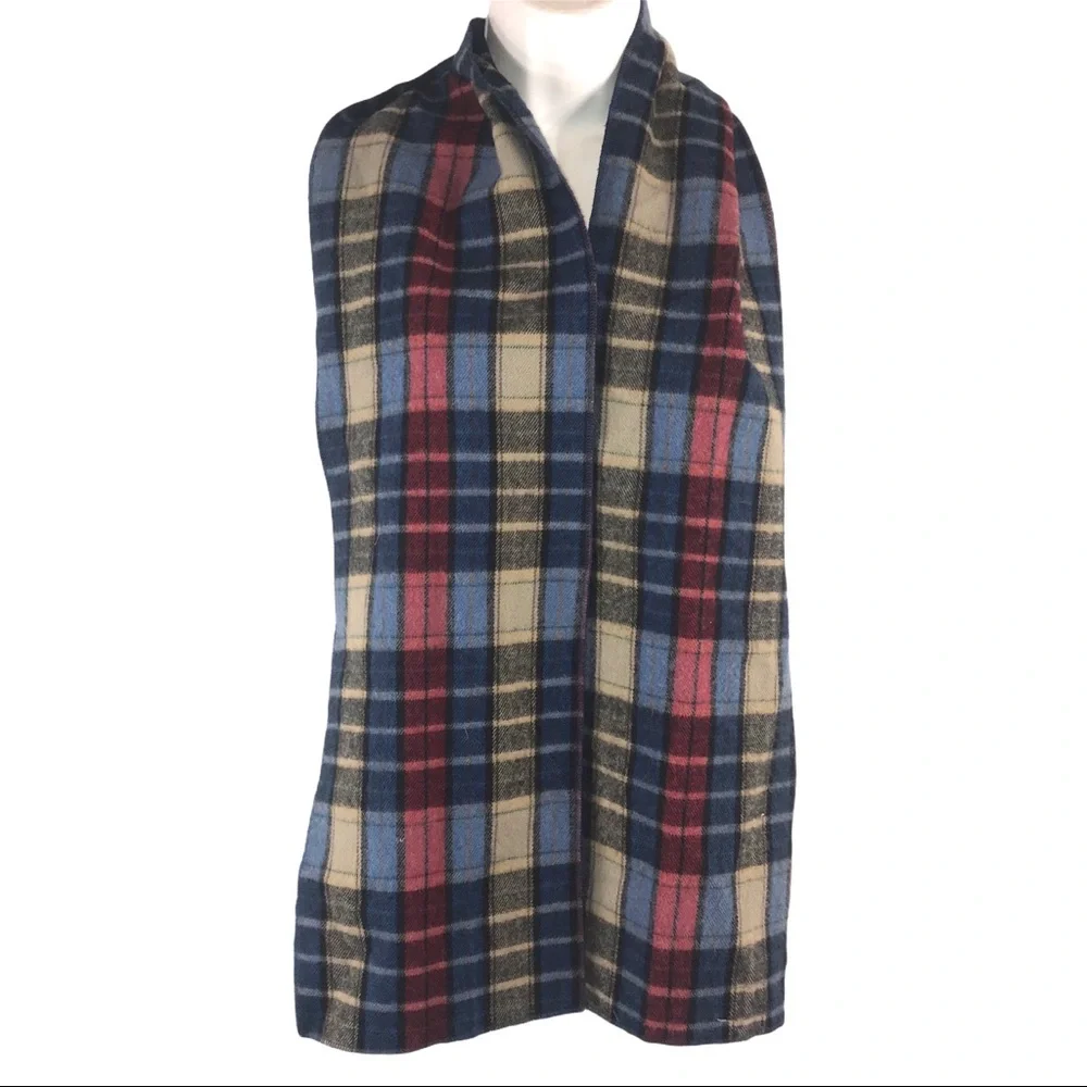 Vintage Plaid Warm Unisex Scarf